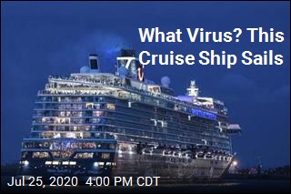 Cruise Ship Sails Amid Pandemic