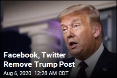 Facebook, Twitter Remove Trump Coronavirus Post