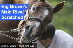 Big Brown's Main Rival Scratched