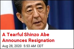 A Tearful Shinzo Abe Announces Resignation