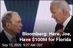 Bloomberg Digging Under the Couch Cushions for Biden