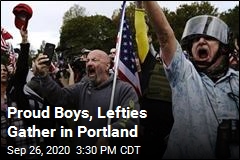Proud Boys, Lefties Gather in Portland