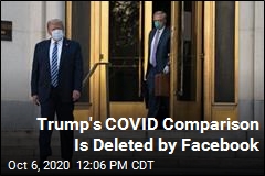 Facebook Removes New Trump Post on COVID