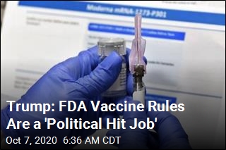 Trump: FDA Vaccine Rules Are a &#39;Political Hit Job&#39;