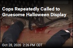 Cops Called to Man&#39;s Bloody Halloween Display