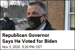 Vermont&#39;s GOP Governor Says He Voted for Biden