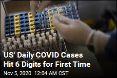 US&#39; Daily COVID Cases Hit 6 Digits