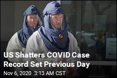 US Breaks COVID Case Record for 2nd Day in a Row