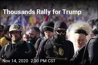 Thousands Rally for Trump