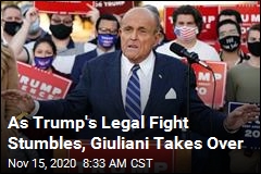 As Trump&#39;s Legal Fight Stalls, Giuliani Takes Over