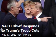 NATO Chief Responds to Trump&#39;s Troop Cuts