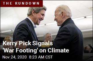 Kerry Pick Signals 'War Footing' on Climate