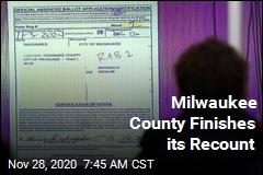 Milwaukee County Finishes its Recount