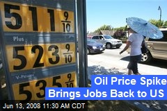 Oil Price Spike Brings Jobs Back to US