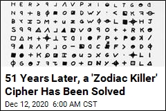 51 Years Later, a &#39;Zodiac Killer&#39; Cipher Has Been Solved