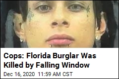 Cops: Florida Burglar Was Killed by Falling Window