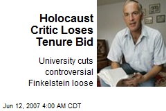 Holocaust Critic Loses Tenure Bid