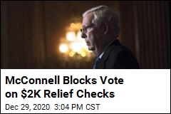 McConnell Blocks Vote on $2K Relief Checks