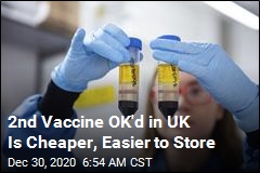 2nd Vaccine OK&#39;d in UK Is Cheaper, Easier to Store