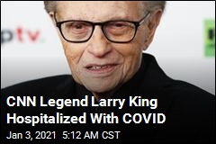 CNN Legend Larry King Hospitalized With COVID