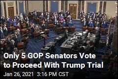 45 Senate Republicans Vote Against Holding Trump Trial