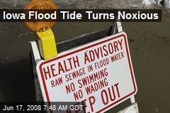 Iowa Flood Tide Turns Noxious