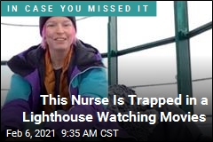 This Nurse Is Trapped in a Lighthouse Watching Movies