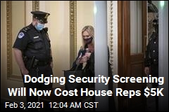 House Votes to Fine Lawmakers Who Refuse Security Screening