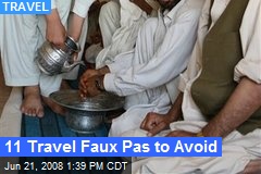 11 Travel Faux Pas to Avoid
