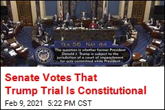 Senate Votes 56-44 to Proceed With Trump Trial