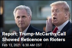 Report: Trump-McCarthy Call Showed Reticence on Rioters