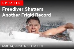 Freediver in Trunks Sets New Under-Ice Swim Record