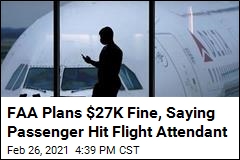 Passenger Faces $27K Fine for Hitting Flight Attendant