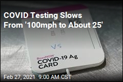 COVID Testing Slows From &#39;100mph to About 25&#39;