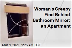 Woman&#39;s Creepy Find Behind Bathroom Mirror: an Apartment