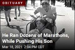 He Ran Marathons, While Pushing His Son