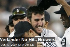 Verlander No-Hits Brewers