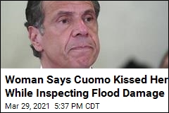 Woman Says Cuomo Kissed Her While Inspecting Flood Damage