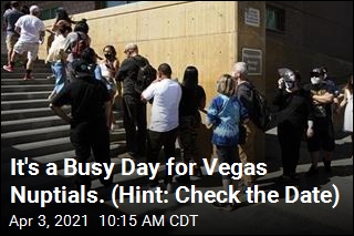 It&#39;s a Busy Day for Vegas Nuptials. (Hint: Check the Date)