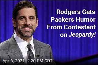 Rodgers Is Served a Packers Joke on Jeopardy!