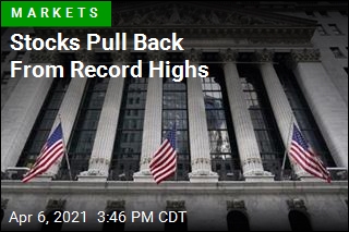 Stocks Pull Back From Record Highs