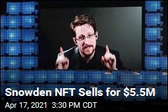 Snowden&#39;s NFT Portrait Sells at Auction for $5.5M