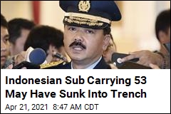 Indonesian Sub Carrying 53 May Have Sunk Into Trench