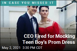 CEO Fired for Mocking Teen Boy&#39;s Prom Dress