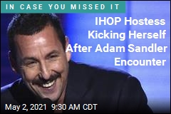 Adam Sandler&#39;s Very Short IHOP Visit Goes Viral