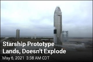 Starship Prototype Lands, Doesn&#39;t Explode