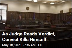 As Judge Reads Verdict, Convict Slits His Throat