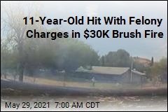 11-Year-Old Hit With Felony Charges in $30K Brush Fire