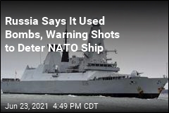 Russia Says It Fired Warning Shots at British Warship