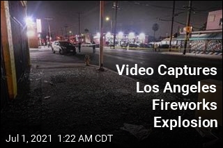Video Captures Illegal Fireworks Explosion in LA